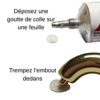 6 - Tubes courbes pour créoles C, Fuchsia