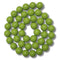 37- Boules en verre 10mm, Vert Olivine