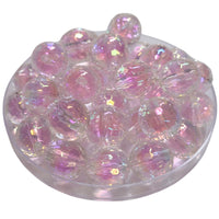 6 - Boules Nid d'abeilles en acrylique, Rose clair 16MM