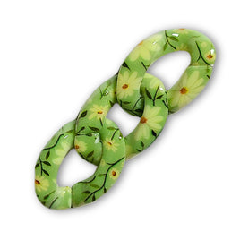 32 - Maillon 29MM, Design motif Fleurs