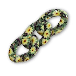 41 - Maillon 29MM, Design motif Fleurs