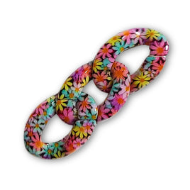 42 - Maillon 29MM, Design motif Fleurs
