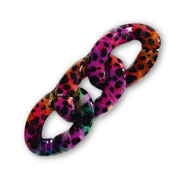 45 - Maillon 29MM, Design motif Léopard
