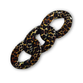 49 - Maillon 29MM, Design motif Léopard