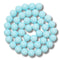 42- Boules en verre 10mm, Turquoise clair