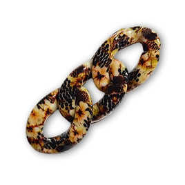 44 - Maillon 29MM, Design motif Fleurs
