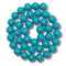 45- Boules en verre 10mm, Bleu Céleste
