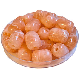 4 - Rolls cylindres en acrylique - Pêche marbré