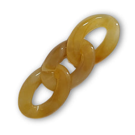 4 - Maillons 29MM, Ambre marbré