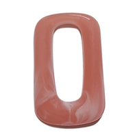 4- PRISME cabochons trapèzes, Rose pêche marbré