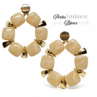 Séparateurs triangles arrondis en CCB, doré Réf CCB51