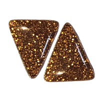 51- Khéops triangle à 2 trous, Glitter Mordoré