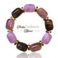 19 - Rolls cylindres en acrylique - Miel foncé marbré