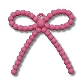 7 - Nœud pendentif, rose mat