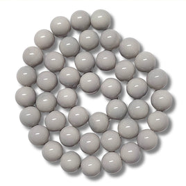 59- Boules en verre 10mm, Gris clair