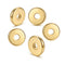Rondelles de Séparation 10mm, en Plaqué Or 18K
