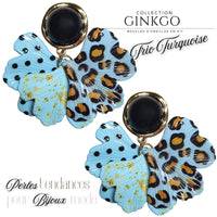 Kit boucles d'oreilles - Collection Gingko - Trio Turquoise