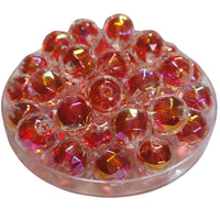 8 - Boules à facettes en acrylique, Cerise 16MM