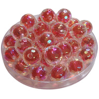 9 - Boules Nid d'abeilles en acrylique, Cerise 16MM