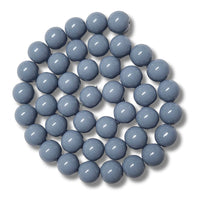 61- Boules en verre 10mm, Gris foncé