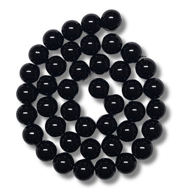 62- Boules en verre 10mm, Noir