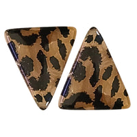 7- Khéops triangle à 2 trous, Léopard Topaze