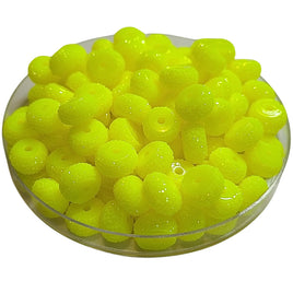 6- Rondelles scintillantes DiscoDisk, Jaune fluo