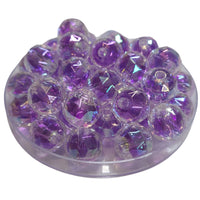 10 - Boules à facettes en acrylique, Violet 16MM