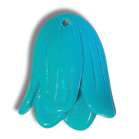 11- Pendentif tulipe, Turquoise