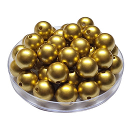 16MM - Boules dorées satin Réf AP33