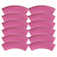 Perle tube incurvé cannelé, Bubblegum