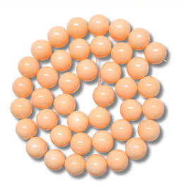 7- Boules en verre 10mm, Orange clair dégradé