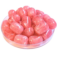 7 - Rolls cylindres en acrylique - Rose marbré