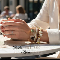 Séparateurs triangles arrondis en CCB, doré Réf CCB51