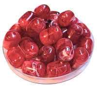 8 - Rolls cylindres en acrylique - Framboise marbré