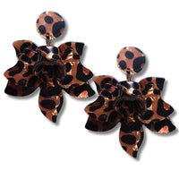 6 - Boucles d'oreilles 16MM - Léopard