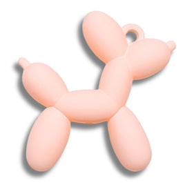 8 - Chien ballon pendentif, Pêche clair Mat