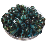 32 - Cœur en acrylique, Léopard canard