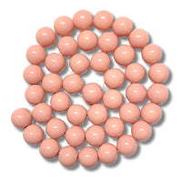 9- Boules en verre 10mm, Saumon clair