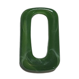 9- PRISME cabochons trapèzes, Vert olive marbré