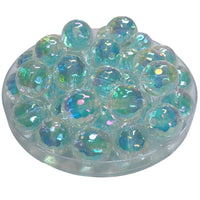 12 - Boules Nid d'abeilles en acrylique, Turquoise clair 16MM