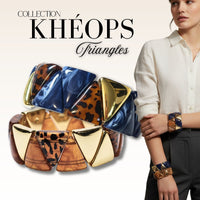 13- Khéops triangle à 2 trous, Persan marbré