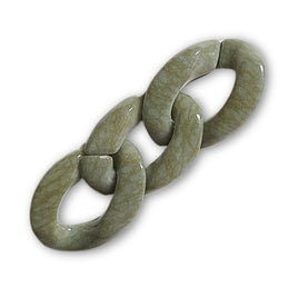 39 - Maillon 29MM, Design motif Marbre vert