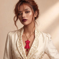 Collier Fashion Doll, Coquelicot