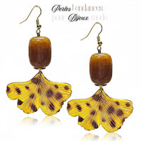 19 - Rolls cylindres en acrylique - Miel foncé marbré