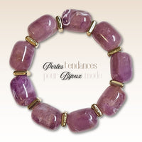 19 - Rolls cylindres en acrylique - Miel foncé marbré