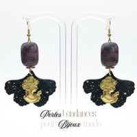 19 - Rolls cylindres en acrylique - Miel foncé marbré