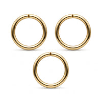 Anneaux ouverts 10MM x 1MM - Doré