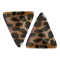 6- Khéops triangle à 2 trous, Léopard Beige