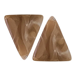 2- Khéops triangle à 2 trous, Beige marbré